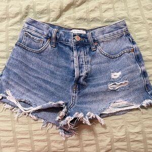 PacSun Light Blue Ripped Jean Shorts